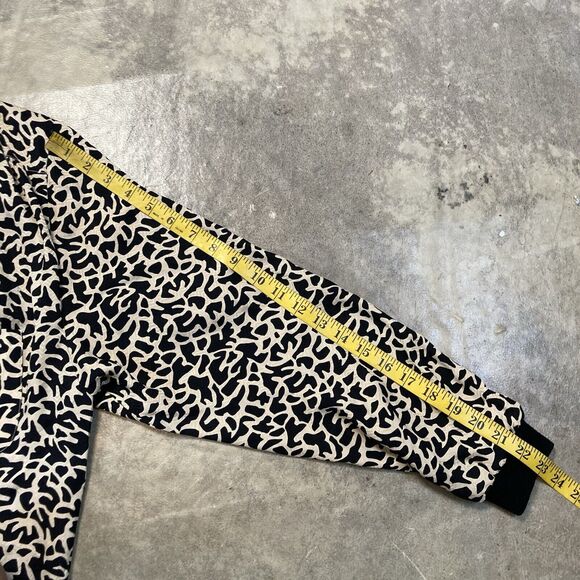 Richard Warren Top Women 12 Silk Printed Long Sleeve Pockets Button Up Vtg‎ - Picture 4 of 13